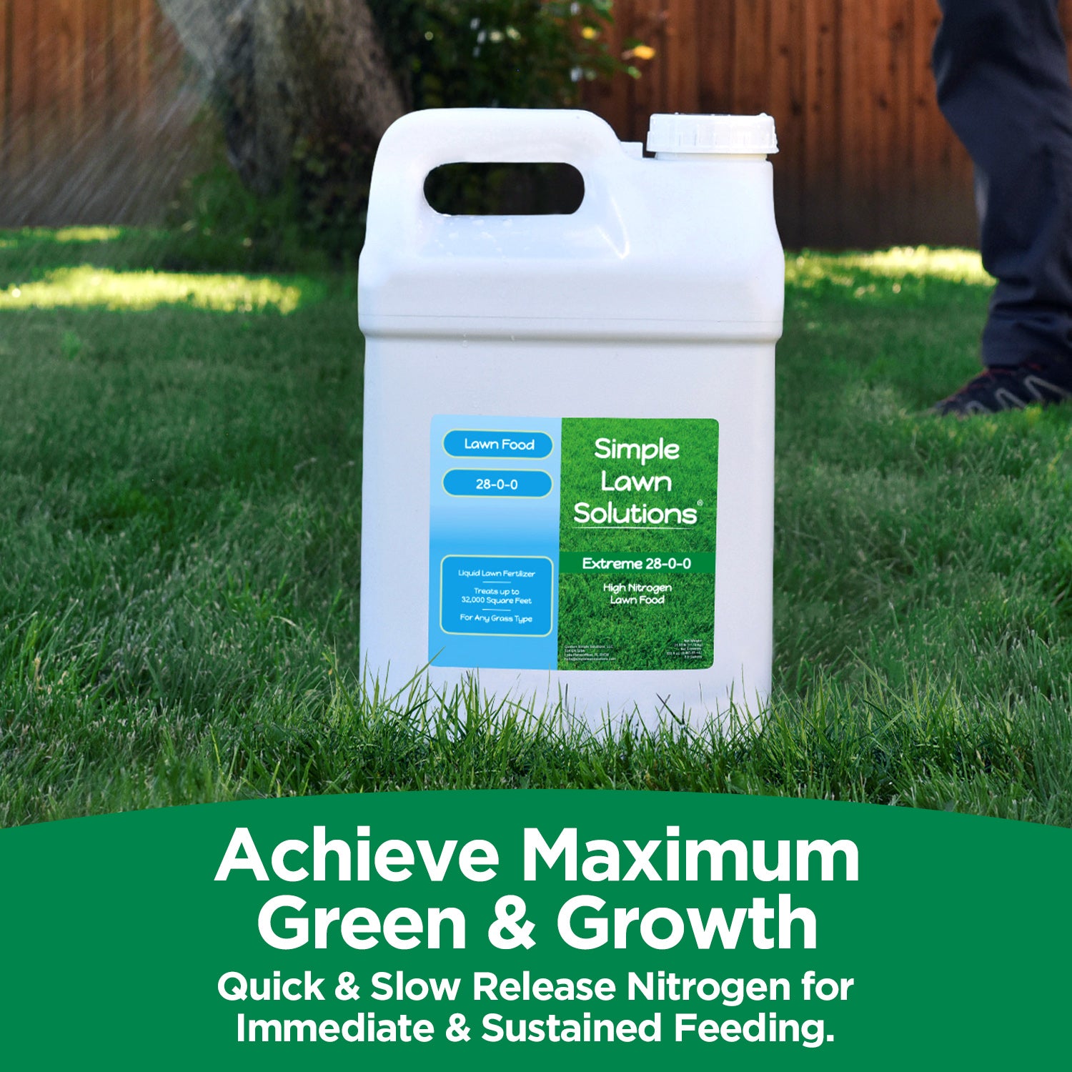 Lawn fertilizer for greening and growth
