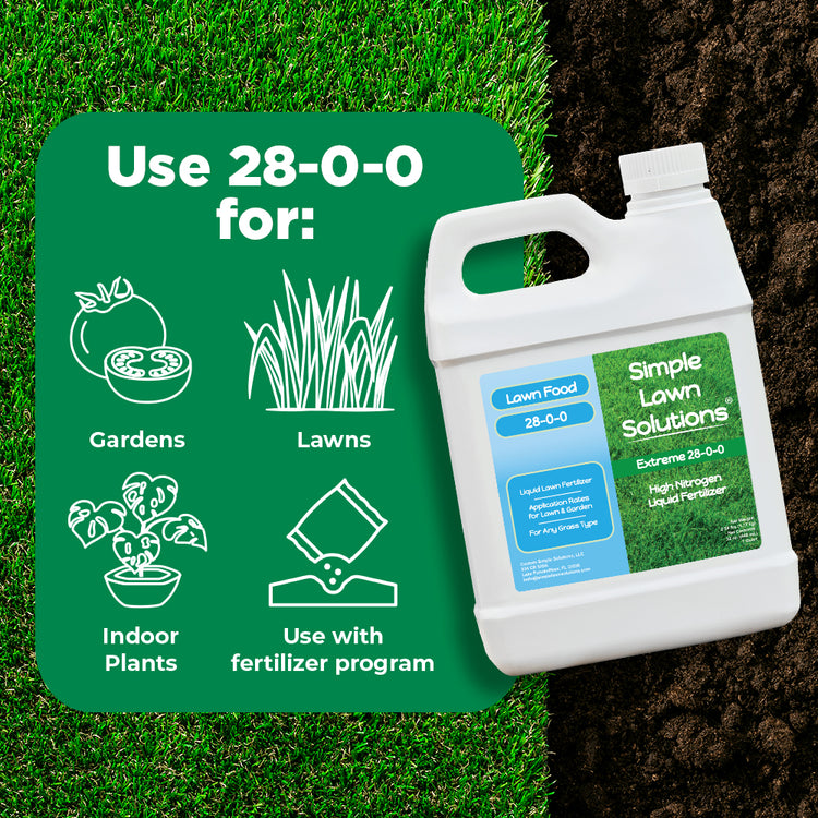Nitrogen fertilizer for lawn and garden