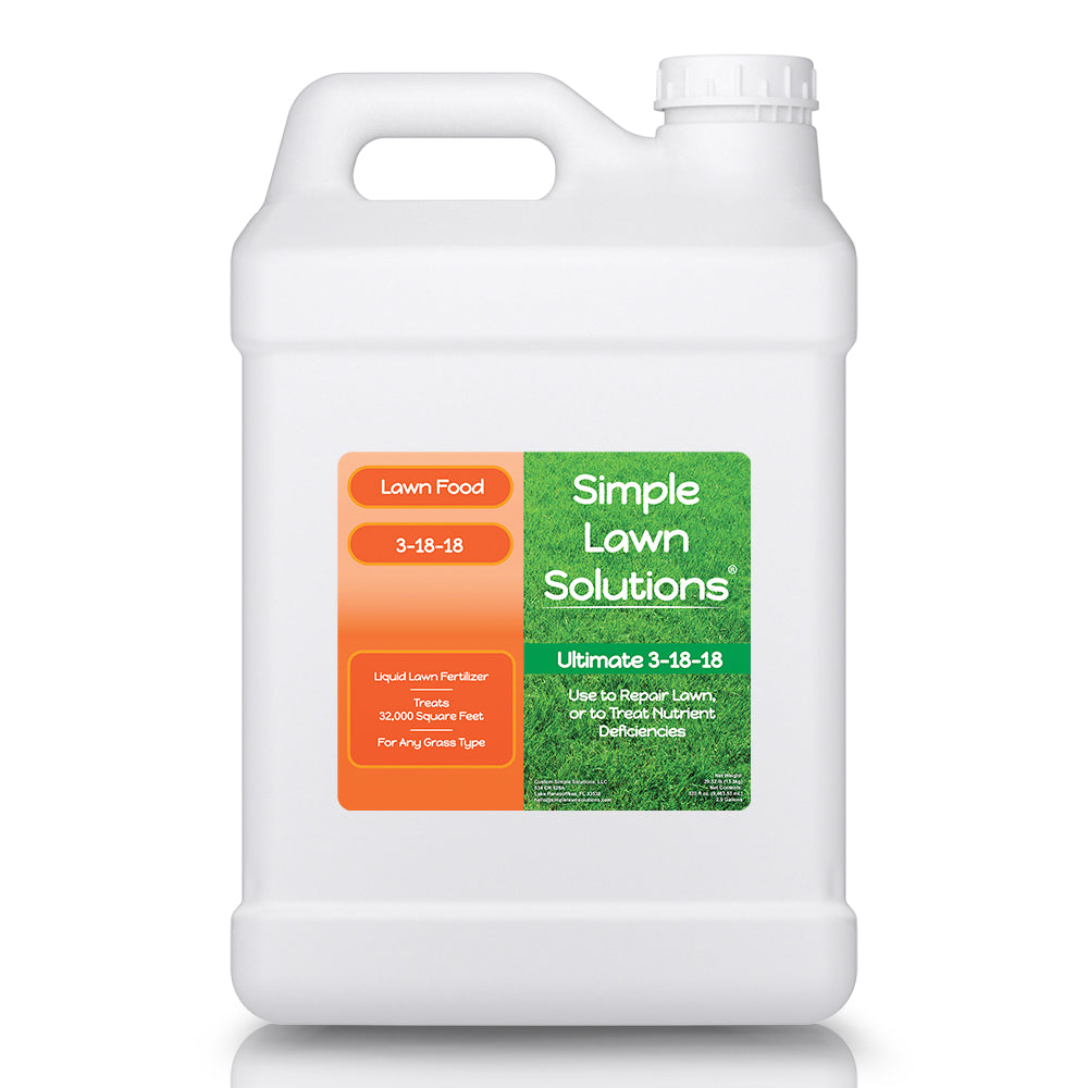 phosphorus and potassium fertilizer for plants Ultimate 3-18-18 NPK- Lawn Food Liquid Fertilizer- Easy to Use Concentrated Spray- Any Grass Type- Summer & Fall Nutrients- Simple Lawn Solutions -