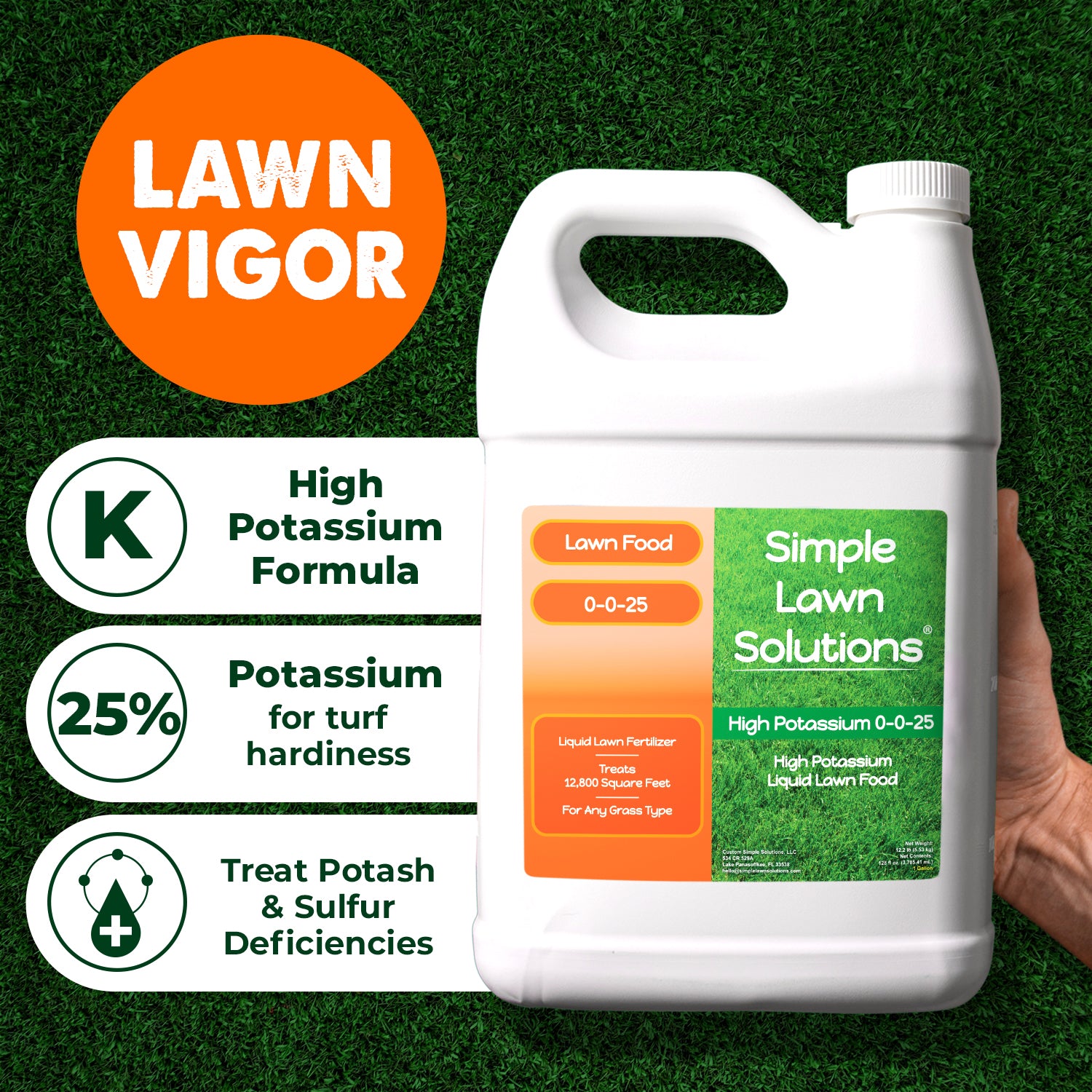 0-0-25 potassium lawn food