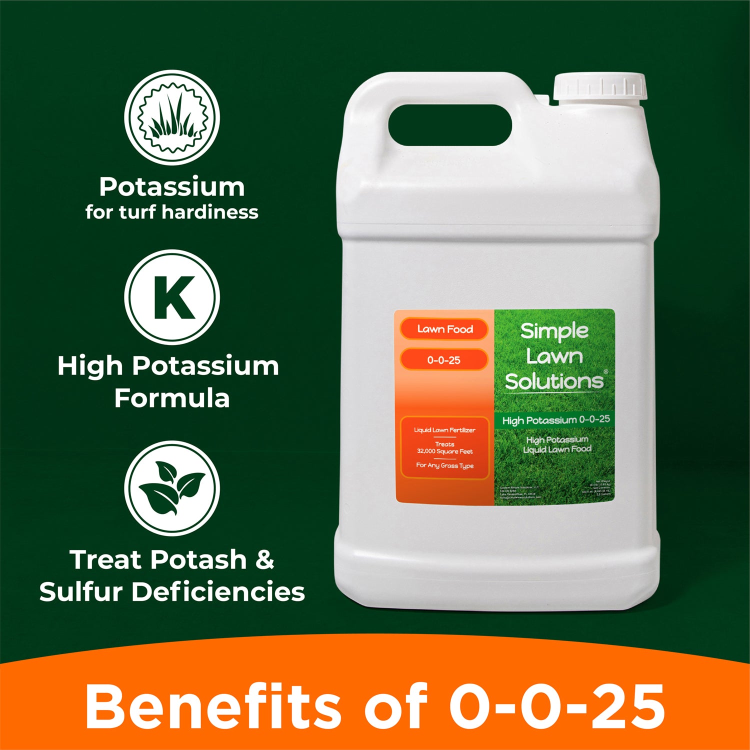 high potassium fertilizer for plants Lawn Food: 0-0-25 High Potassium Fertilizer (2.5 Gallon)