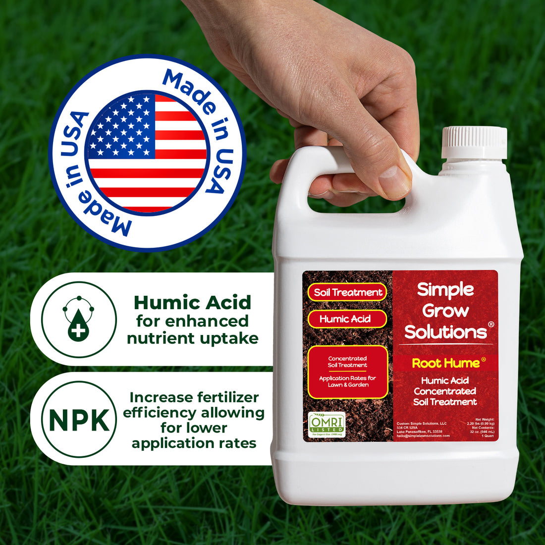 Root Hume: Humic Acid (32 ounce) | Simple Lawn Solutions