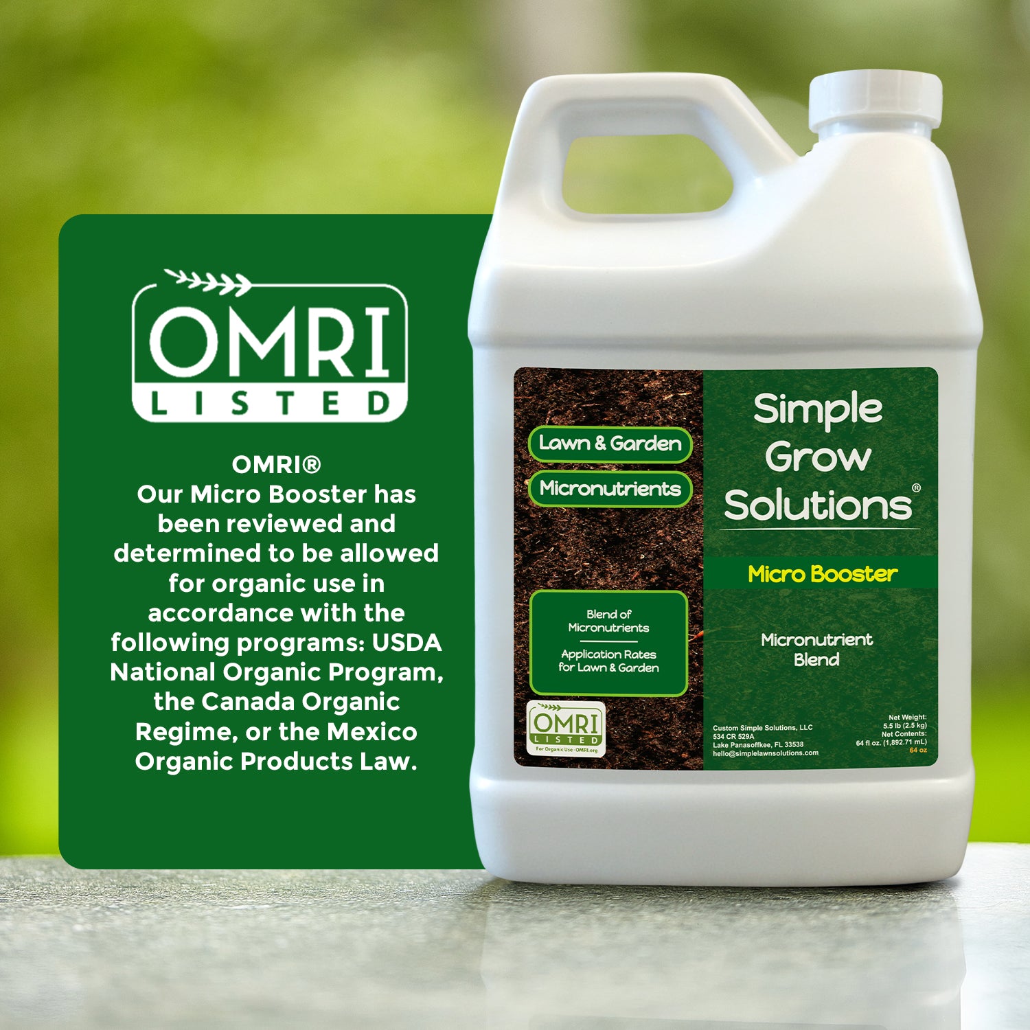 natural mineral fertilizers micro nutrient mix Micro Booster: Organic Complexed Micronutrient Fertilizer For Lawn and Garden (Half Gallon)