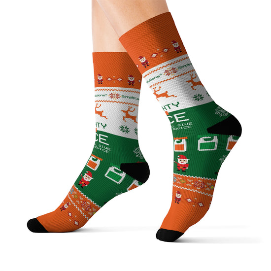 Naughty or Nice - Holiday Socks by Simple Lawn Solutions
