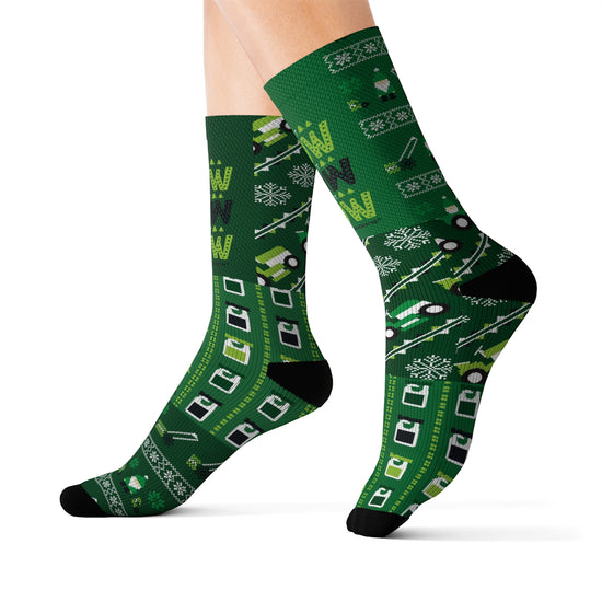 Let it Snow, Let it Mow, Let it Grow - Holiday Socks by Simple Lawn Solutions