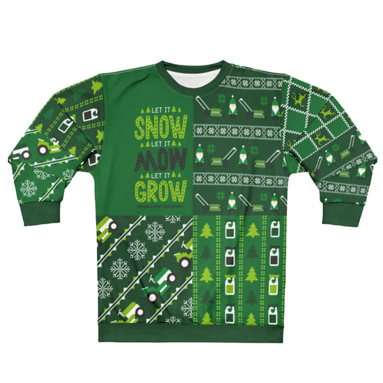 Let it Snow, Let it Mow, Let it Grow - Holiday Sweater by Simple Lawn Solutions