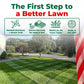 Promotional lawn care graphic with the headline &
