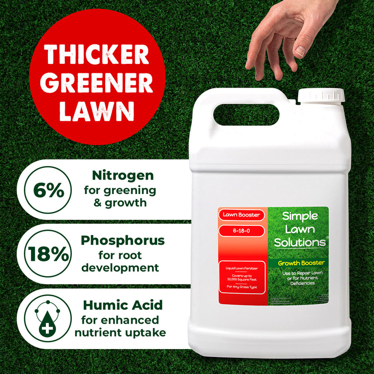 Growth Booster fertilizer for a thicker greener lawn