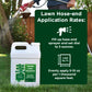 Lawn hose-end application rates for darker green liquid iron applied to lawn