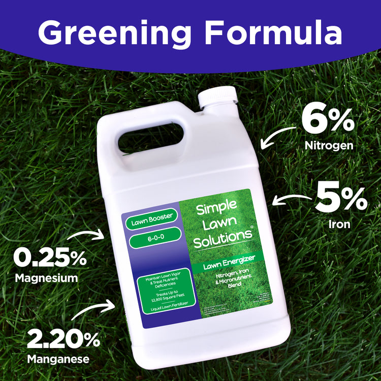liquid fertilizer for a green lawn