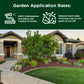 Beautiful ranch-style home with a variety of garden foliage and a deep green lawn