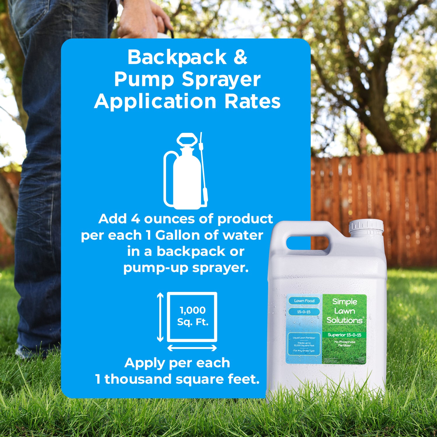 liquid fertilizer garden sprayer 15-0-15 Lawn Food Fertilizer (2.5 Gallons)