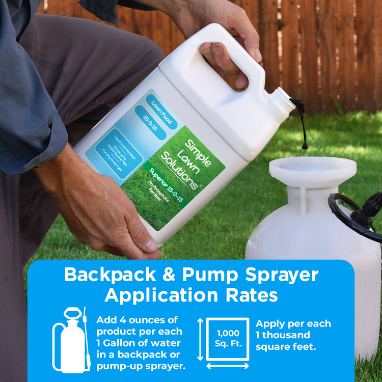 a plant fertilizer contains 15 by mass nitrogen Simple Lawn Solution Superior 15-0-15 Liquid Lawn Fertilizer - Lawn Food for Growth & Green - Nitrogen, Potassium, Humic, Fish & Seaweed