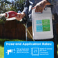 Hose-end sprayer fertilizer application for lawn