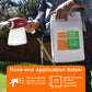 fertilizer with hose-end sprayer application rates