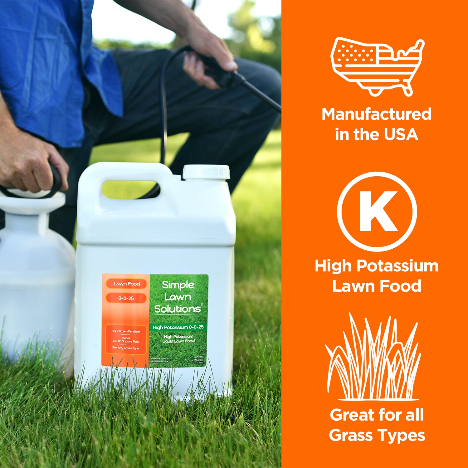 high potassium plant fertilizer Lawn Food: 0-0-25 High Potassium Fertilizer (2.5 Gallon)