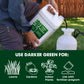 Liquid iron fertilizer with application rates for lawn, garden, and houseplants