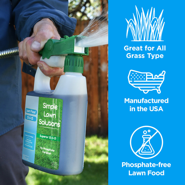 applying hose-end sprayer fertilizer for all grass types