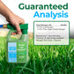 Guaranteed Analysis infographic of 28-0-0 high nitrogen lawn food 28% nitrogen from urea triazone.