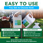 An informational comparison graphic for Simple Leaf Solutions Easy To Use tank sprayer and hose-end sprayer options. The top text reads &