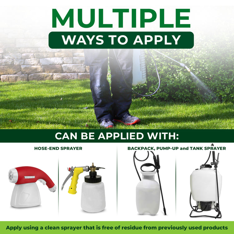 Promotional graphic for a sprayer product with the headline &