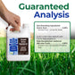 A hand holds a white plastic bottle of Simple Grow Solutions Silanized Humic Acid Soil Hume against a green grass background, with large text reading &