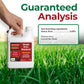 A hand holds a white plastic bottle of Simple Grow Solutions Root Hume Nutrient Acid Concentrate Soil Treatment against a green grass background. Large text at the top reads &