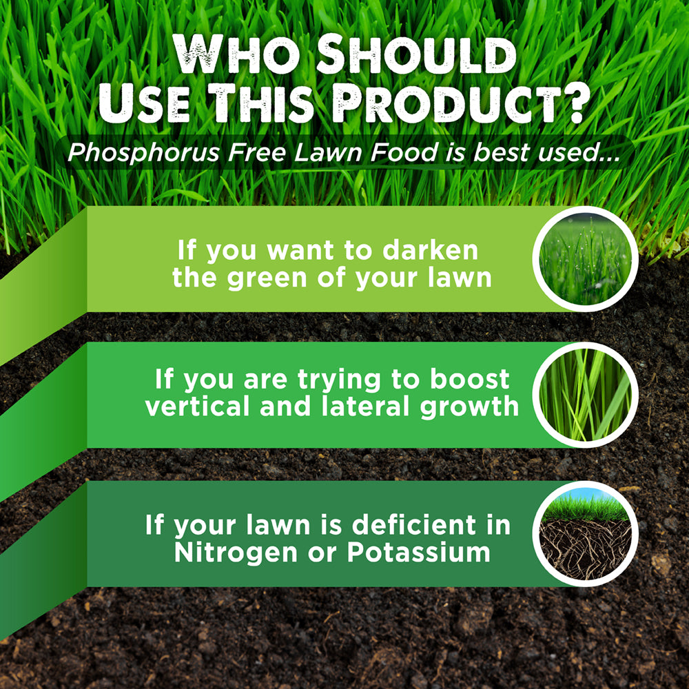 Infographic for the best reasons to use Simple Lawn Solutions fertilizer