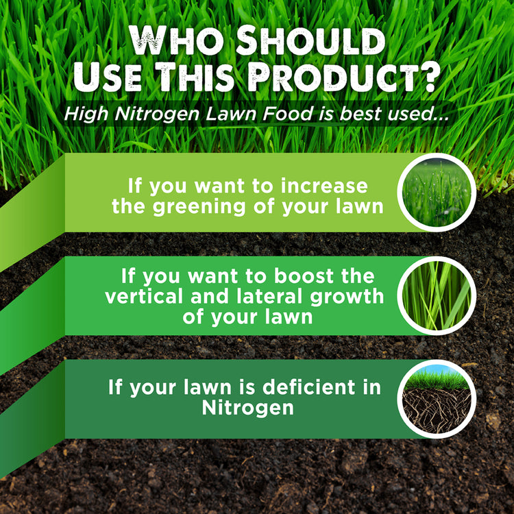 Benefits of high nitrogen fertilizer for lawns