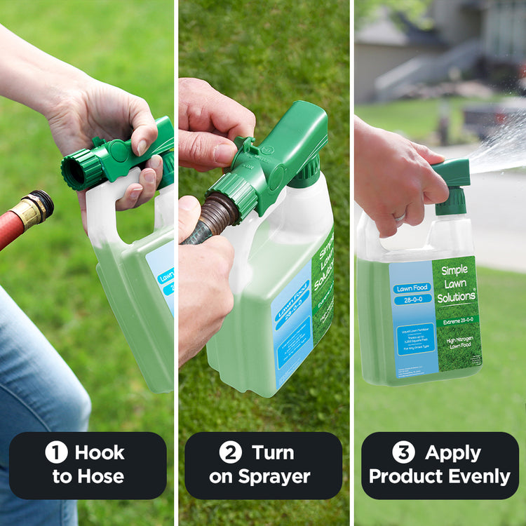 How to use a hose-end sprayer fertilizer