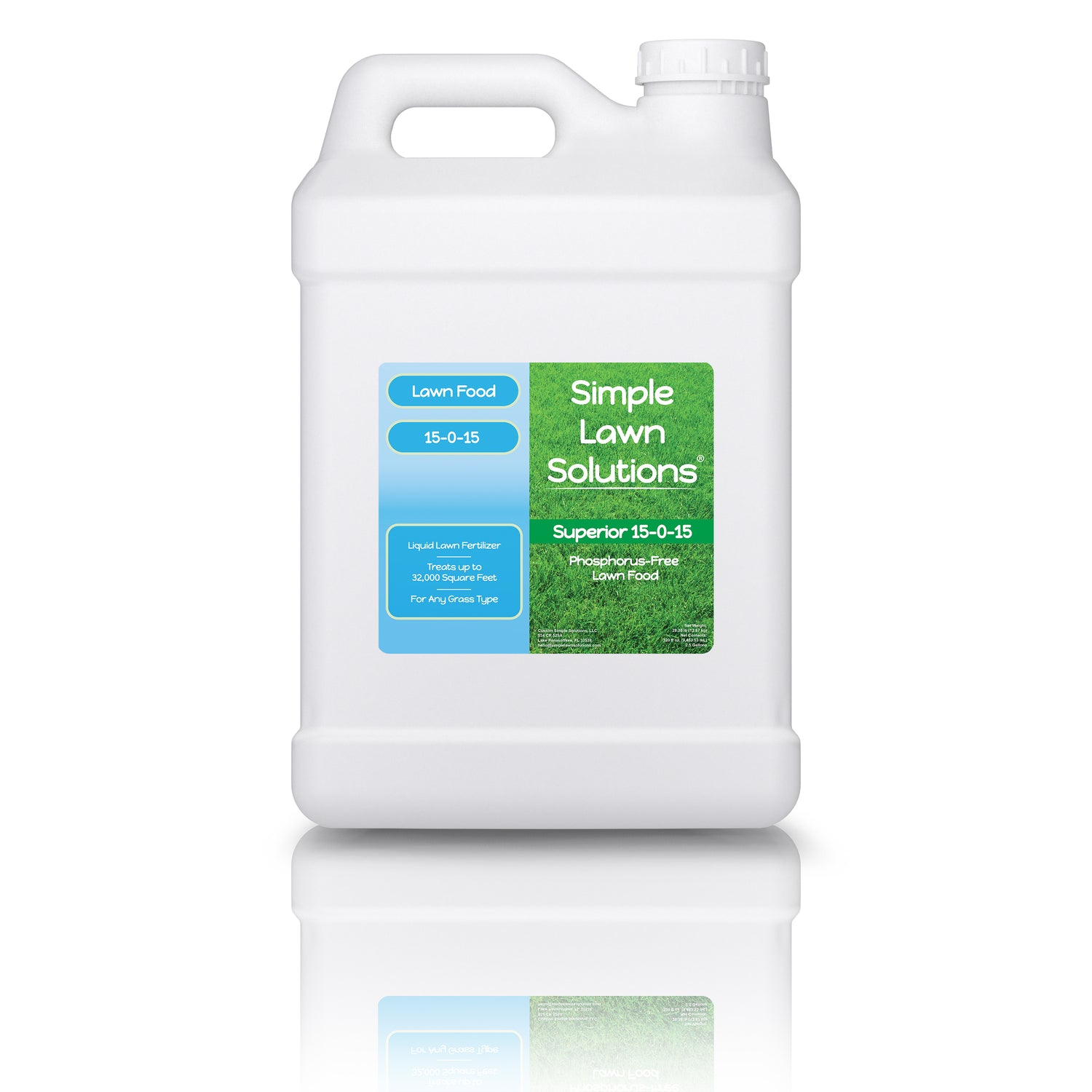 15-0-15 Phosphorus Free Lawn Food (2.5 Gallon) by Simple Lawn Solutions