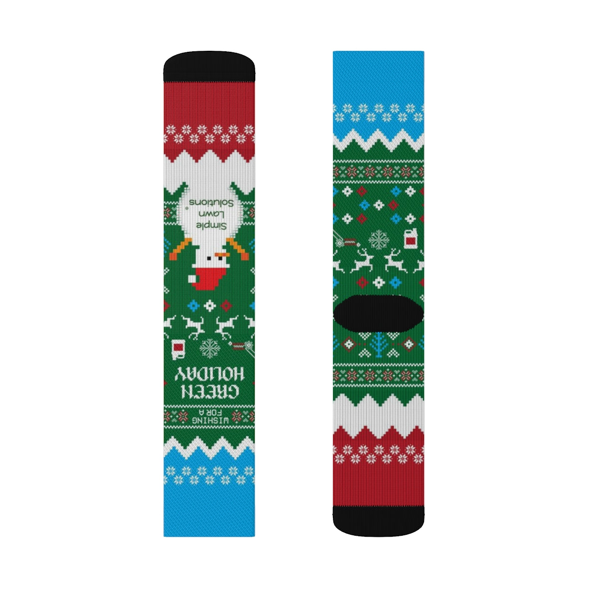 Wishing For A Green Holiday - Holiday Socks by Simple Lawn Solutions