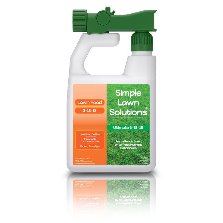 3-18-18 High Phosphorus and Potassium Lawn Food (32 Ounce) by Simple Lawn Solutions on a white background