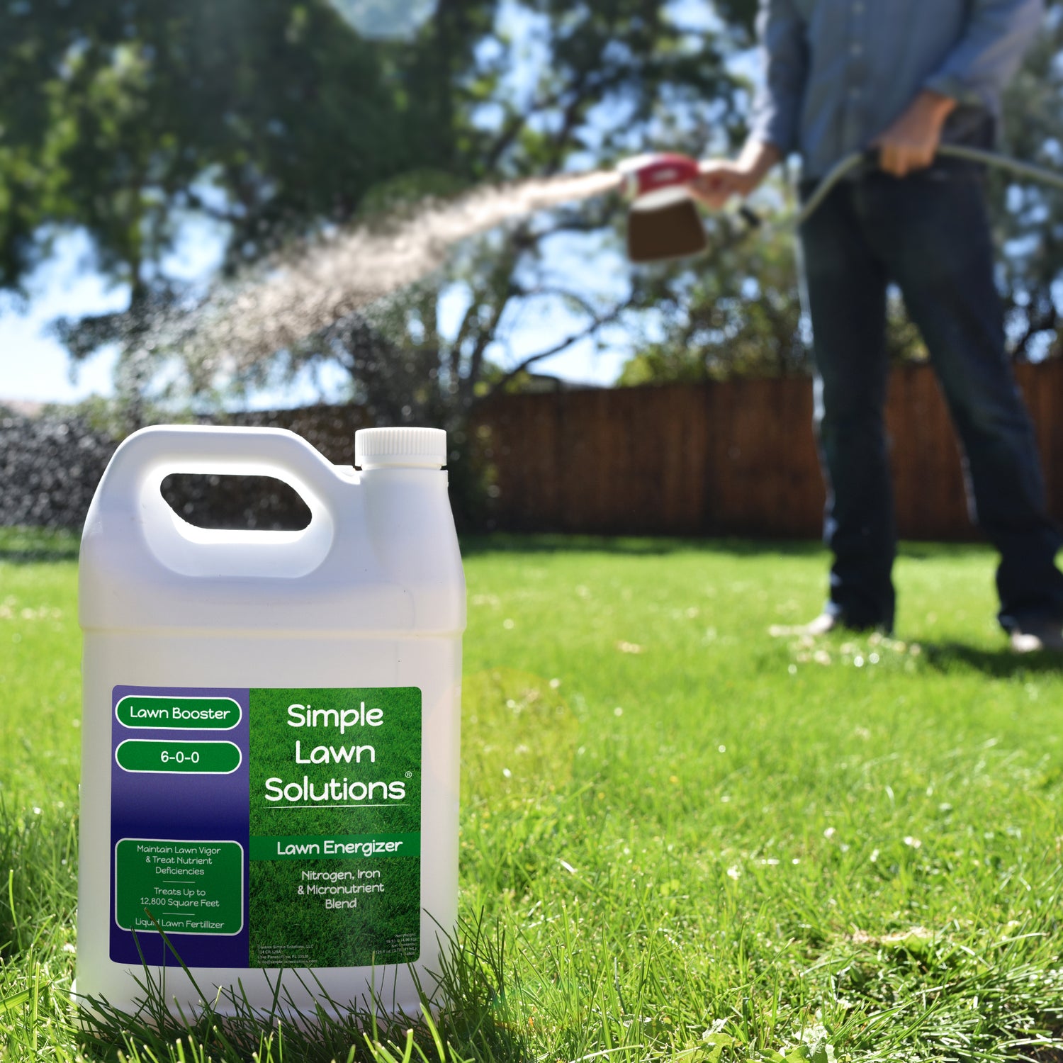 Lawn Energizer by Simple Lawn Solutions for a green lawn