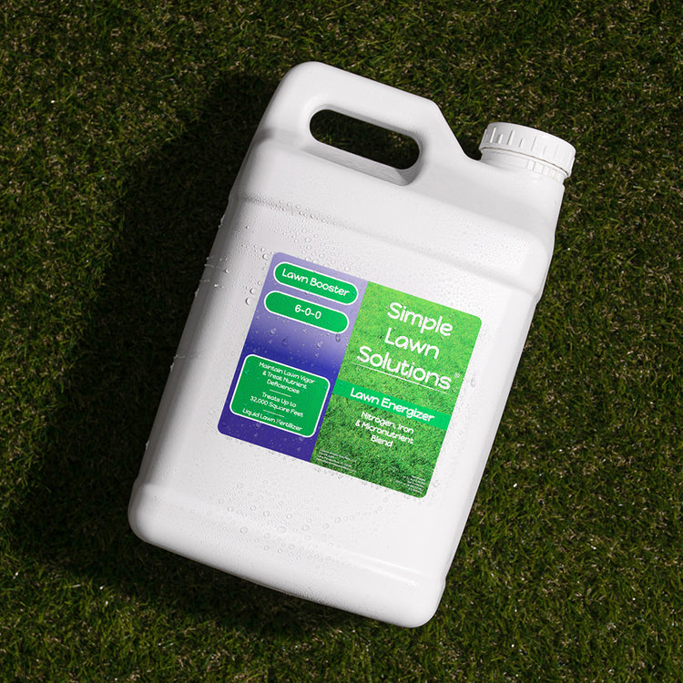6-0-0 Lawn Booster for a deeper green lawn.
