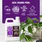 Sea Hume with iconography indicating for lawns, indoor plants, gardens and use with fertilizer program